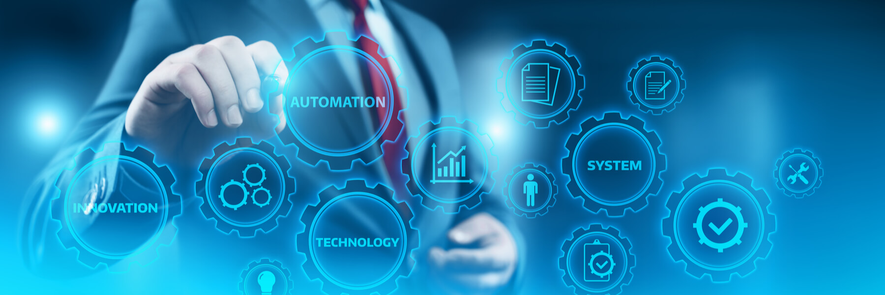 Automation Software Technology Process System Business concept.