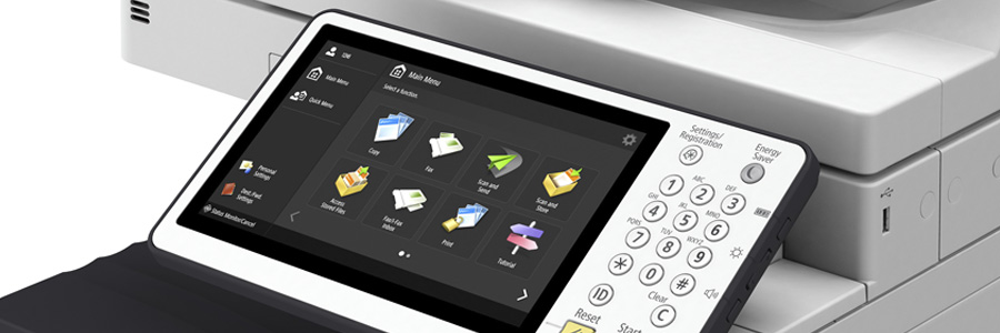 Canon copier interface
