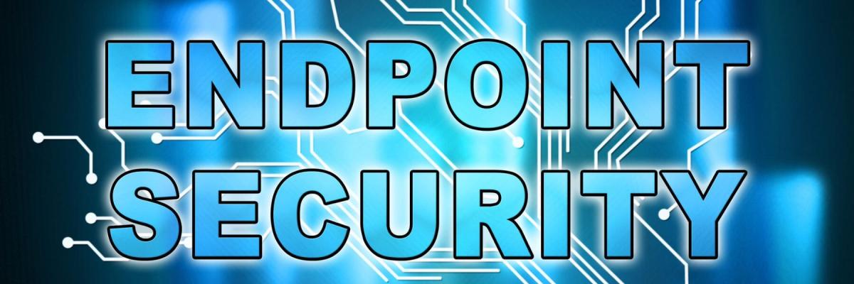 Endpoint Security written in internet cable thread concept